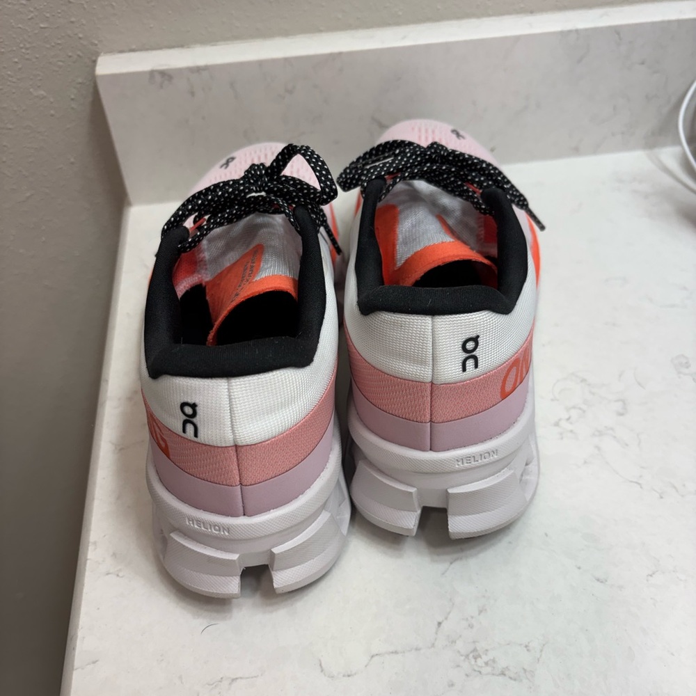On Running Women's Athletic Shoes - White and Red - Picture 2 of 6